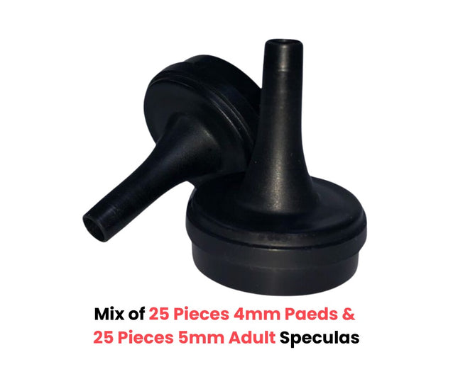 Mix of 50 Reusable Cannulas (Speculas/nozzles) for Sojro Oto-dermascope - Adult & Paeds