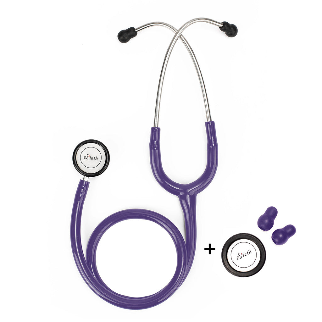 eSteth Pediatric Stethoscope - Precise diagnosis, attractive colors, and dual-head design